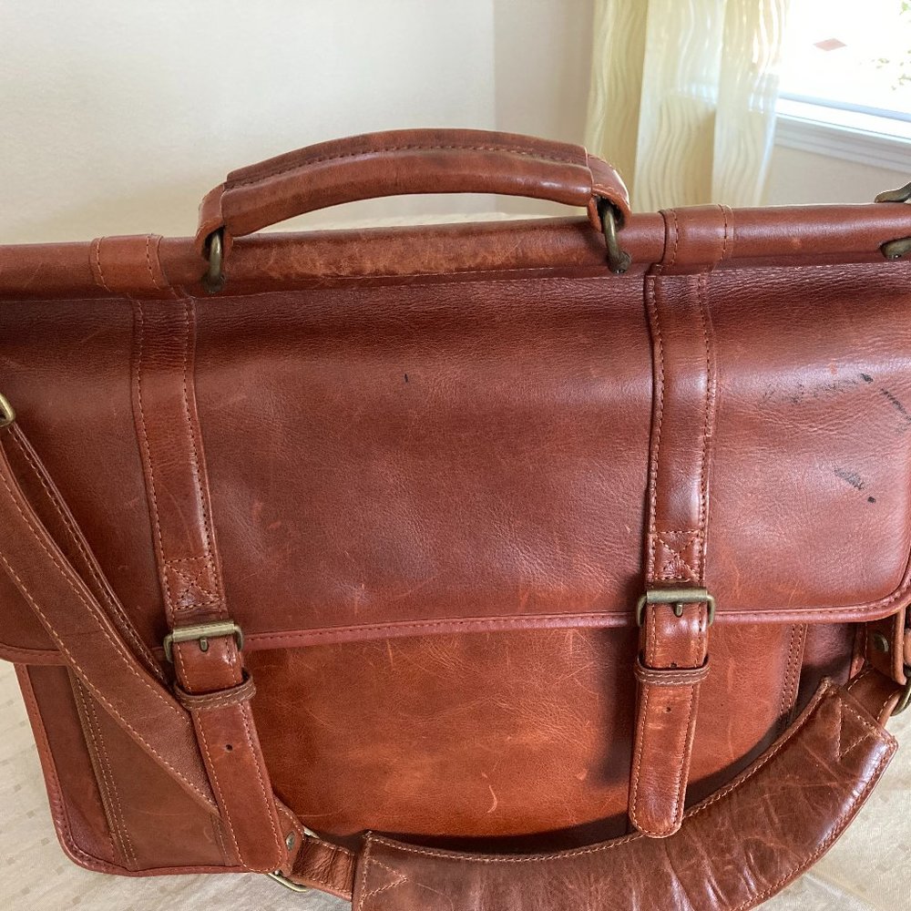 Vintage Wilson Leather Shoulder Briefcase/Attaché